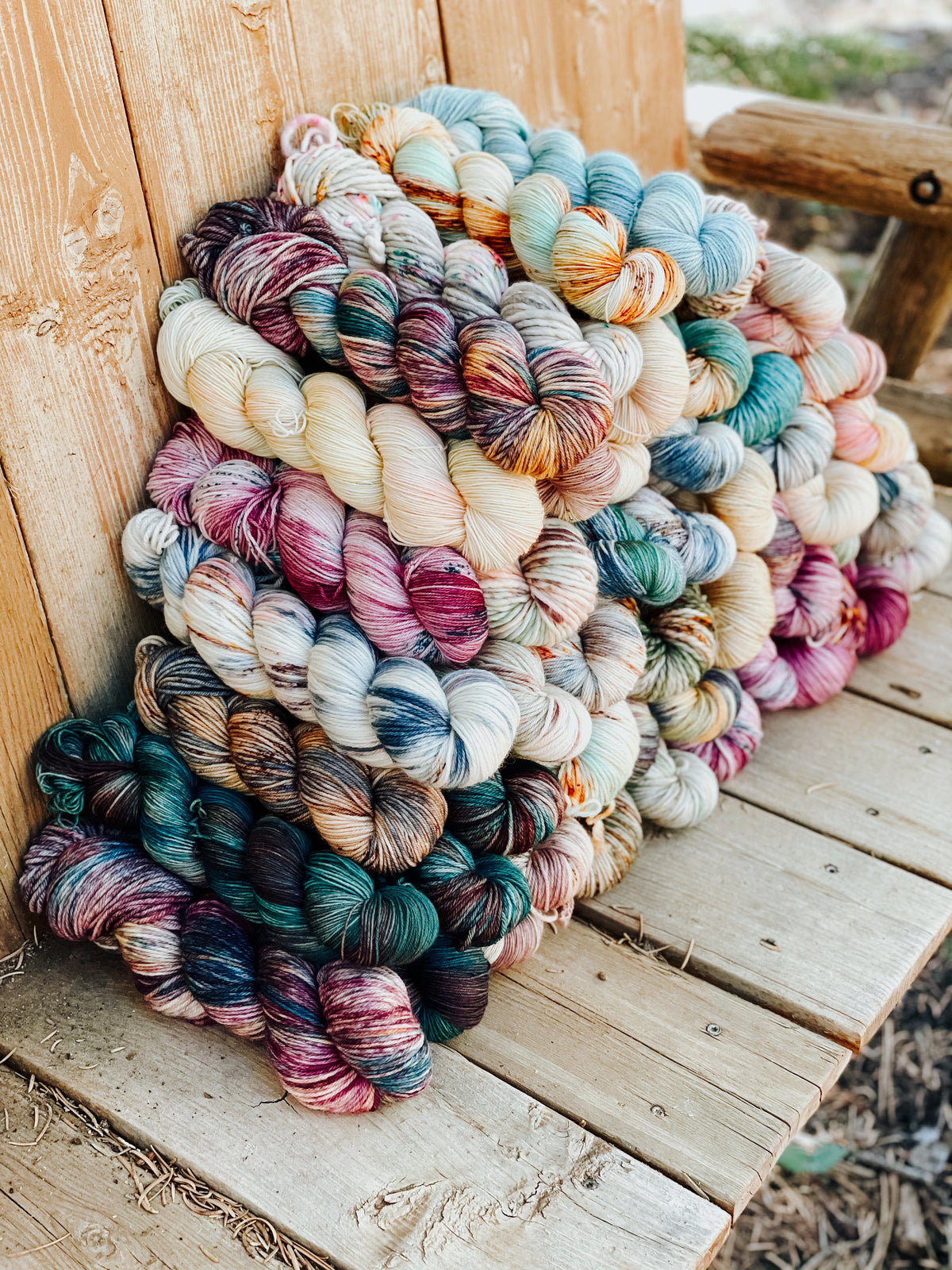 Hand-Dyed Yarn & Fiber